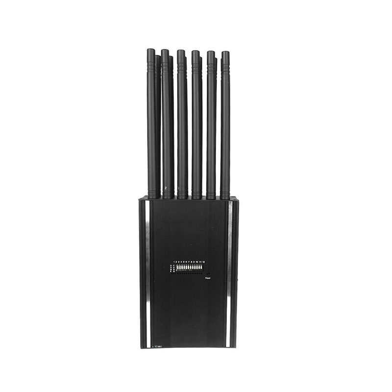 12 Antennen Tragbare 5G Handy Störsender WLAN GPS Jammer